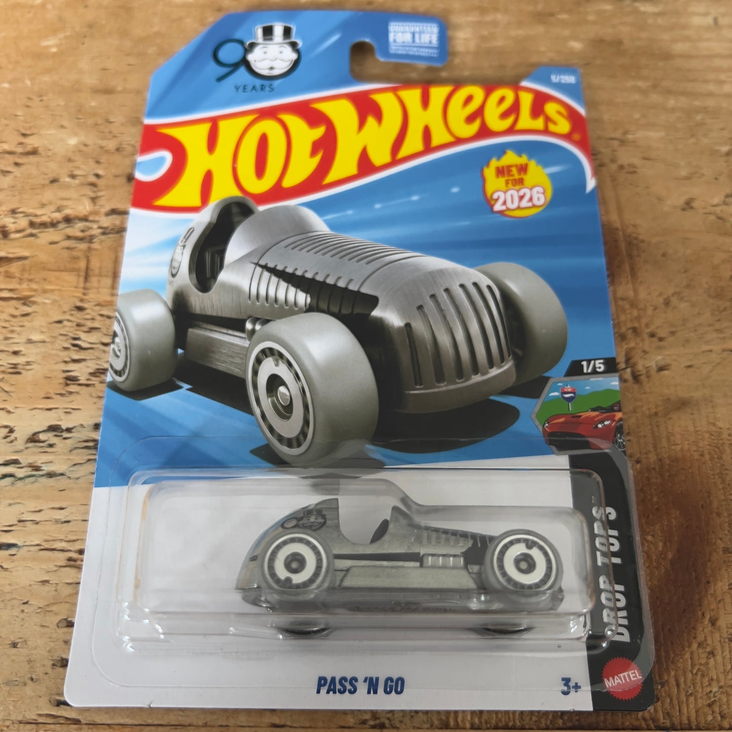 Hot Wheels Mainline US Card Monopoly Pass N Go