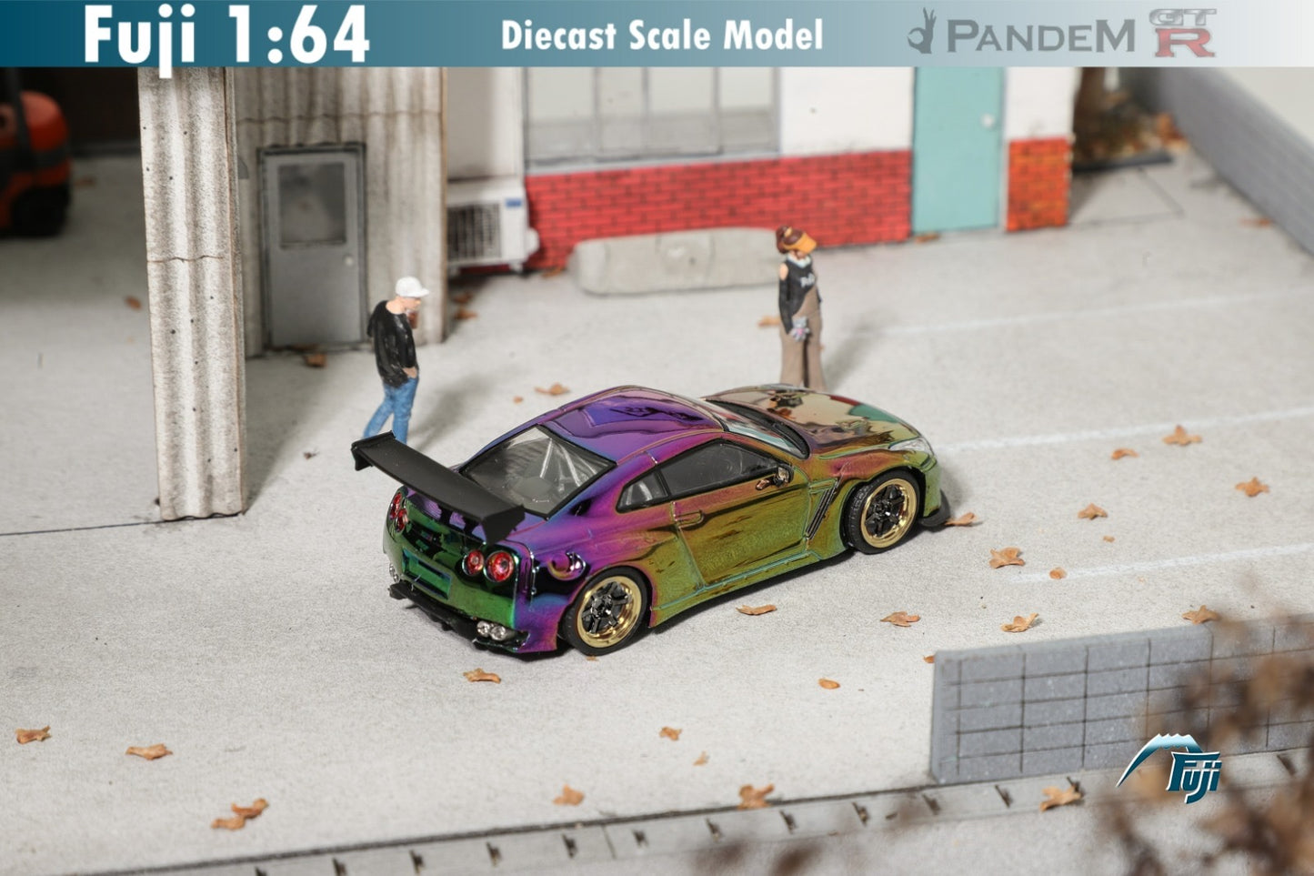 Fuji Model Nissan GTR R35 Pandem Multicolour Chrome