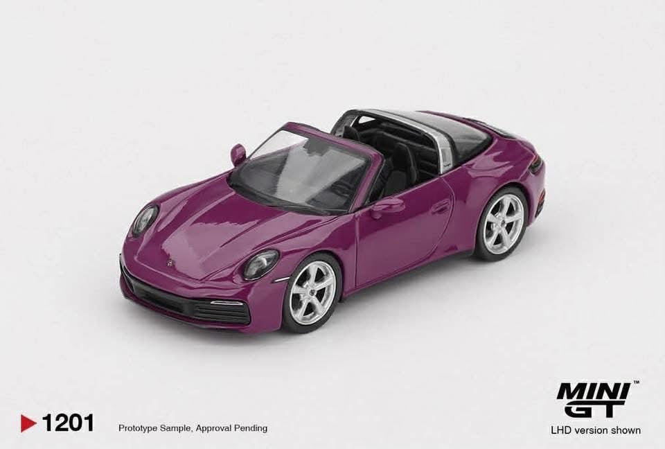 Mini GT Porsche 911 992.1 Rubystone Red Set Of 4 Cars #MGTS0021