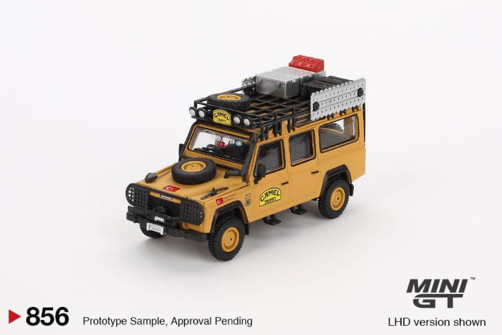 Mini GT Land Rover Defender 110 Camel Trophy #856