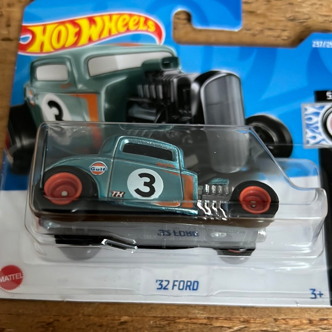 Hot Wheels Super Treasure Hunt 32 Ford Gulf Short Card