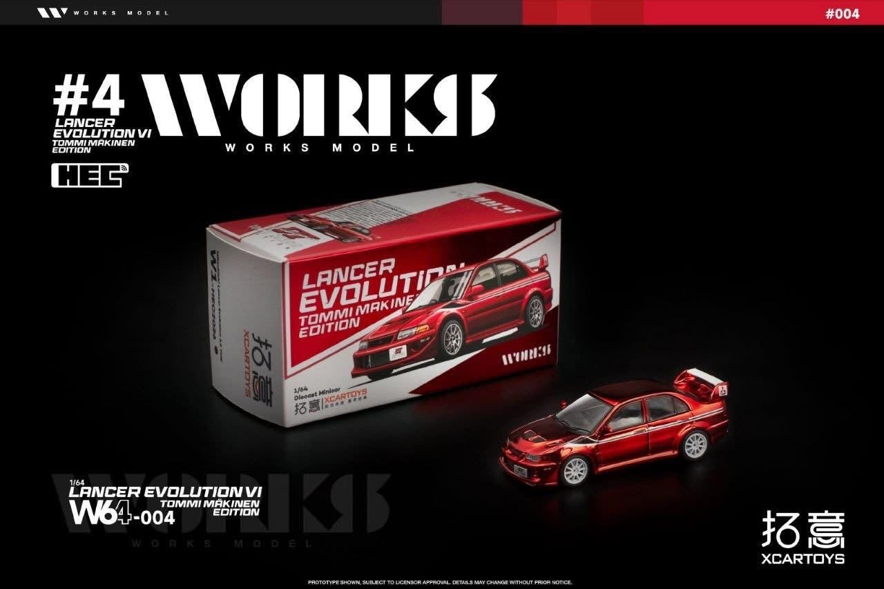 Works Model HEC Event Exclusive Mitsubishi Lancer Evolution VI Tommi Makinen