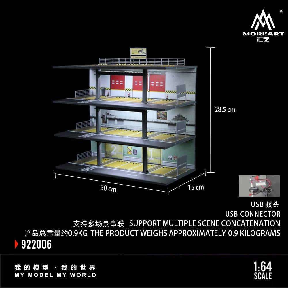More Art Diorama American Steel Frame Garage