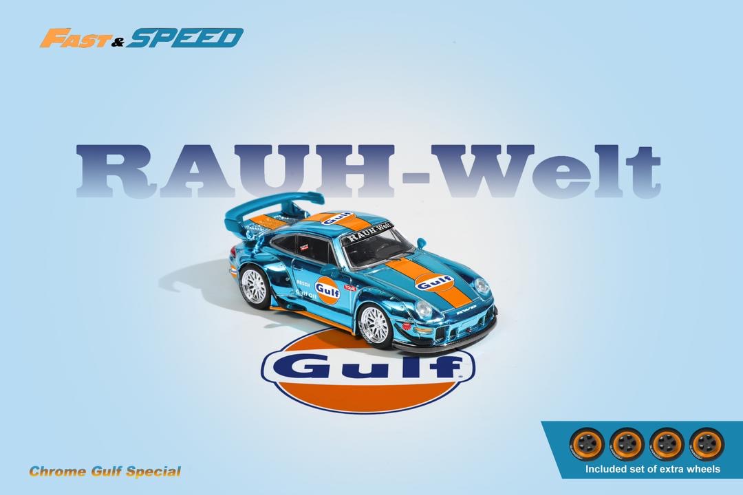 Fast & Speed Gulf Porsche 993 RWB Chrome
