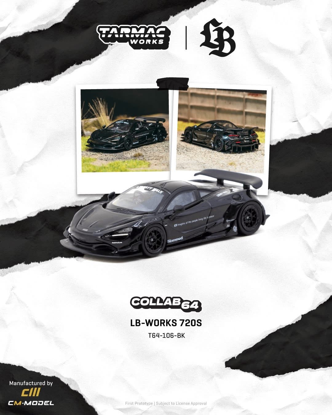 Tarmac Works x CM Model LB Works McLaren 720S