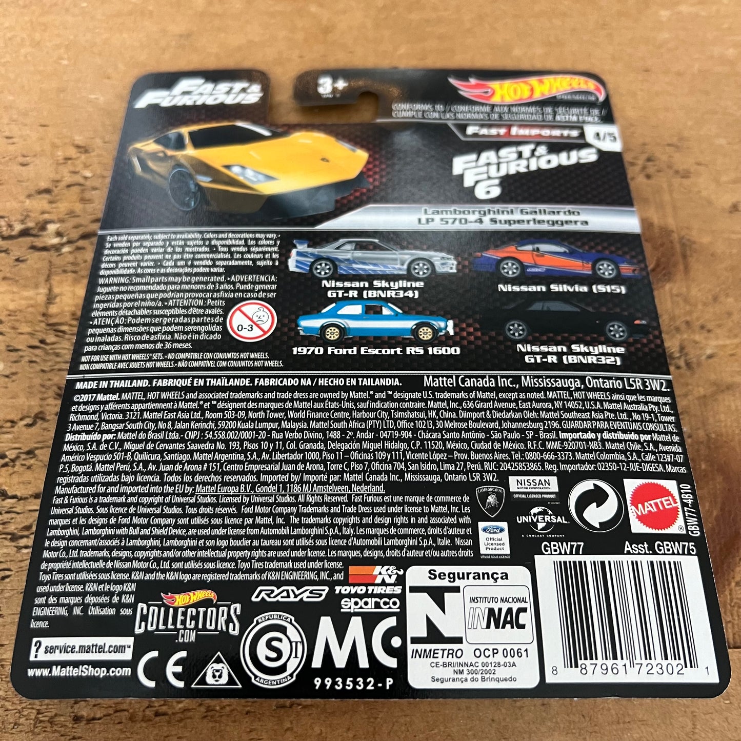 Hot Wheels Premium Fast & Furious Fast Imports Lamborghini Gallardo LP 570-4