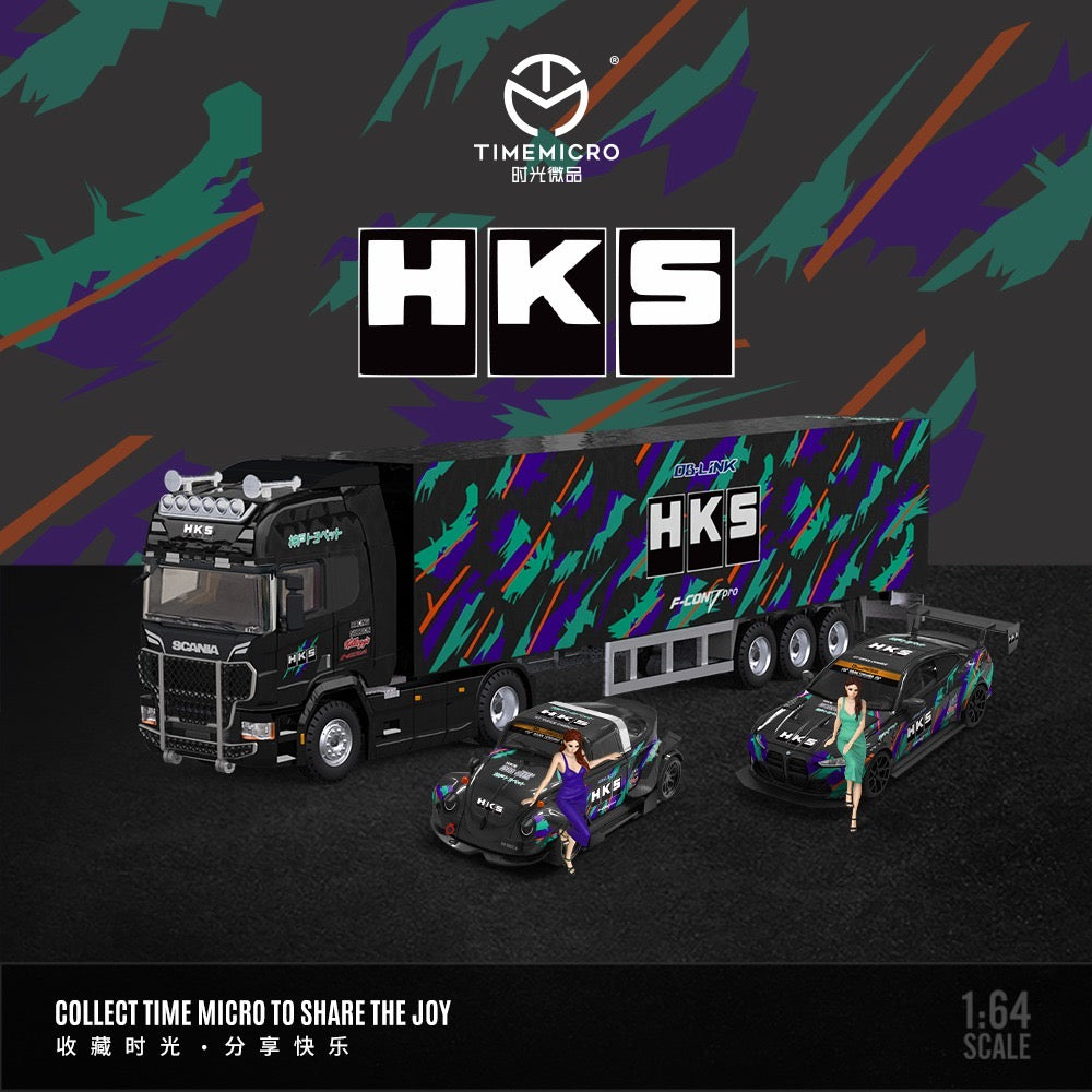 Time Micro HKS Full Set Scania Truck & BMW M4 & VW Beetle