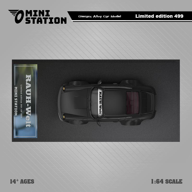 Mini Station Porsche 964 RWB Samurai Cyberpunk Black