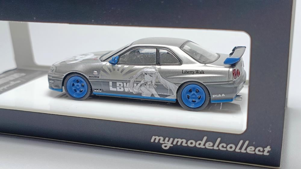 Model Collect Nissan Skyline R34 GTT Silver