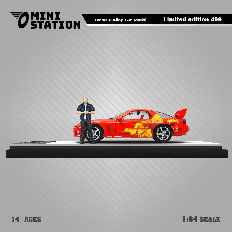 Mini Station Mazda RX7 Fast & Furious With Figure