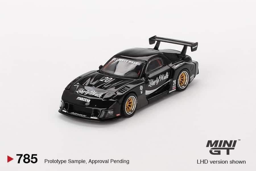 Mini GT Mazda RX7 LB Super Silhouette Liberty Walk Black #785