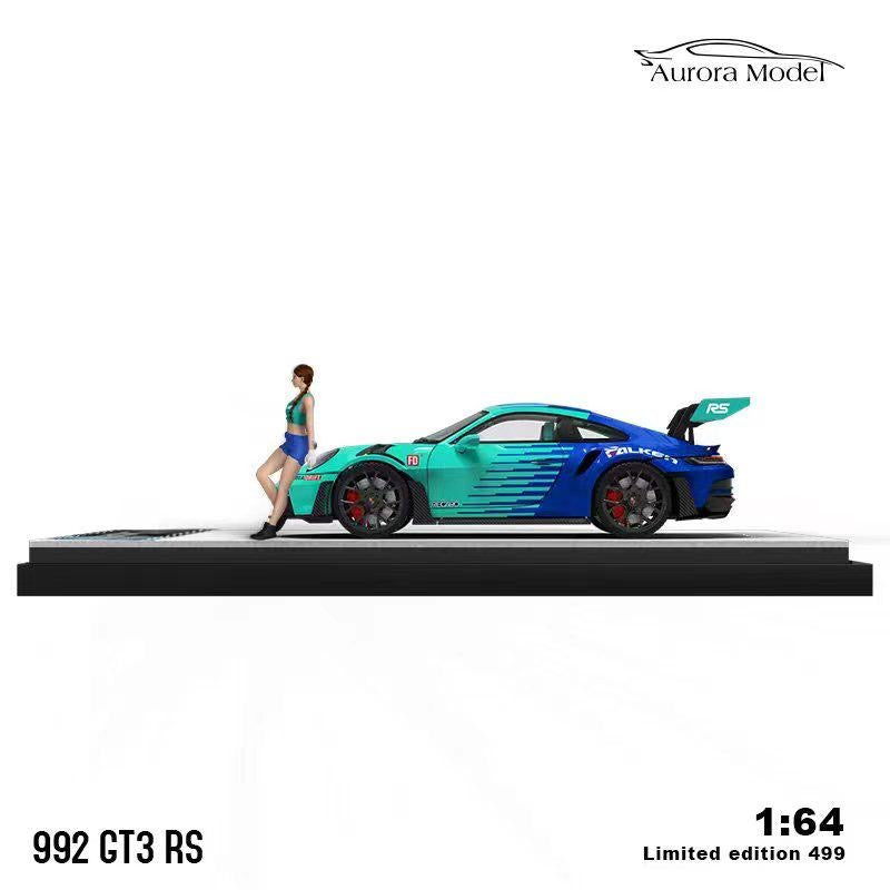 Aurora Model Porsche 992 GT3RS Falken With Figure