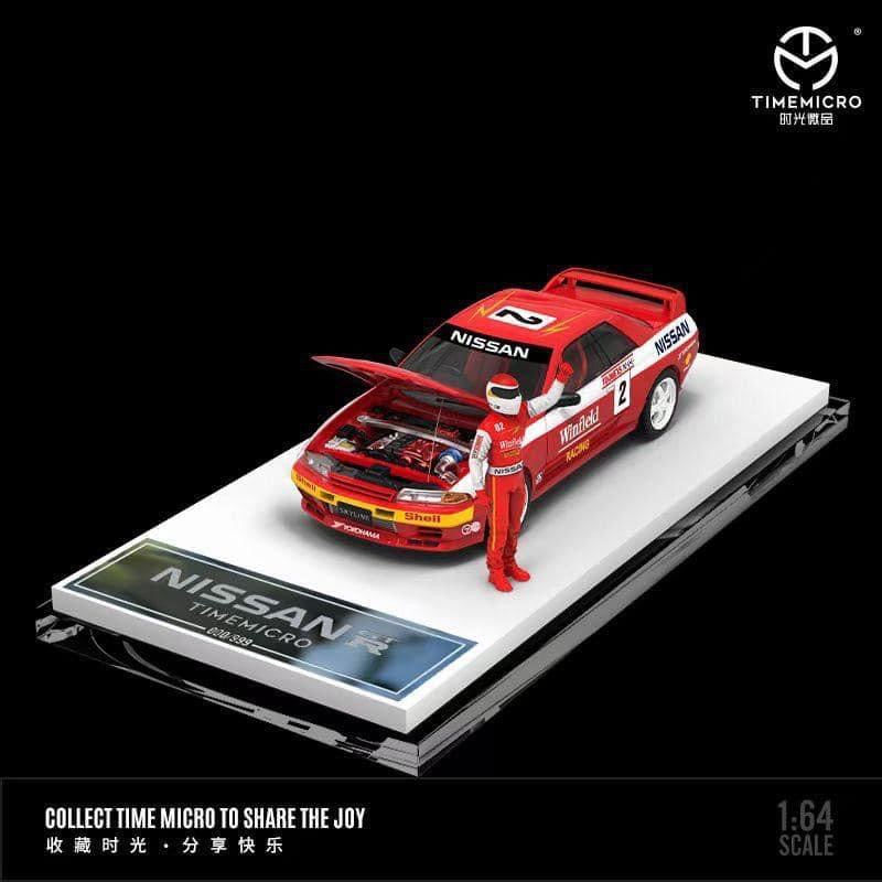 Time Micro Nissan Skyline R32 GTR Bathurst Red With Figure