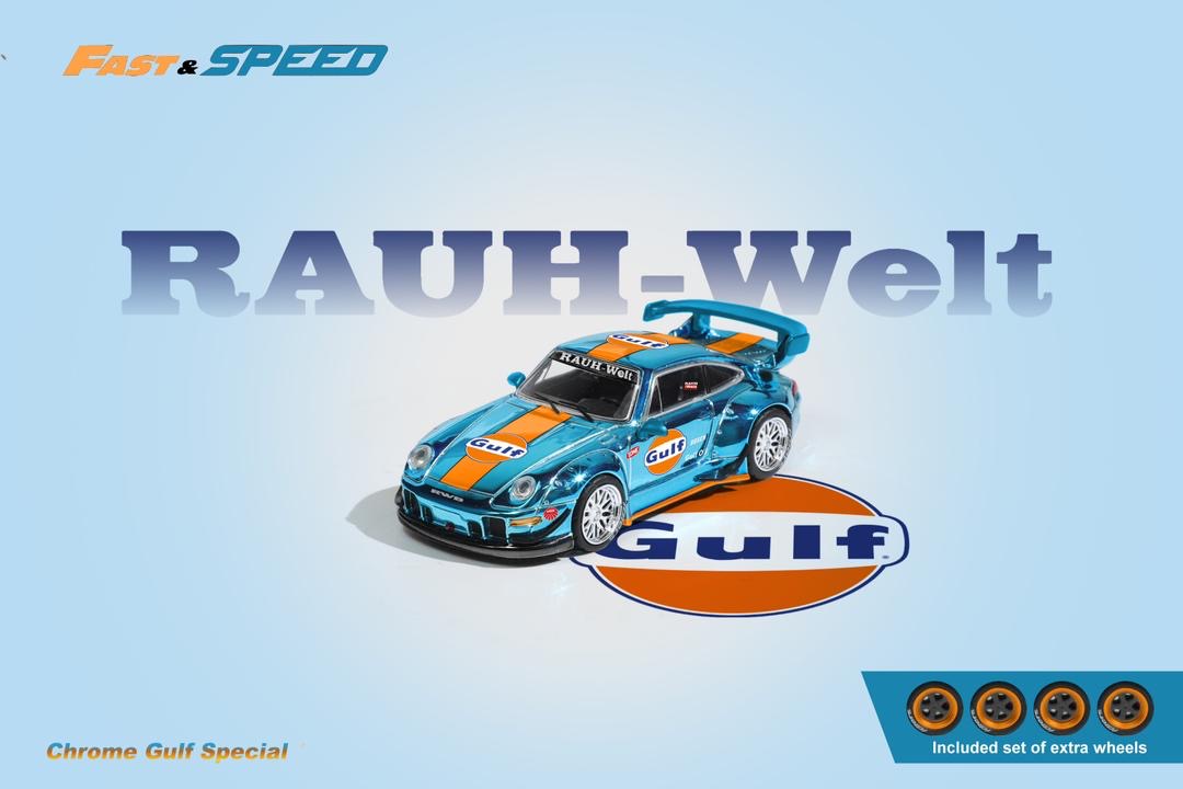 Fast & Speed Gulf Porsche 993 RWB Chrome