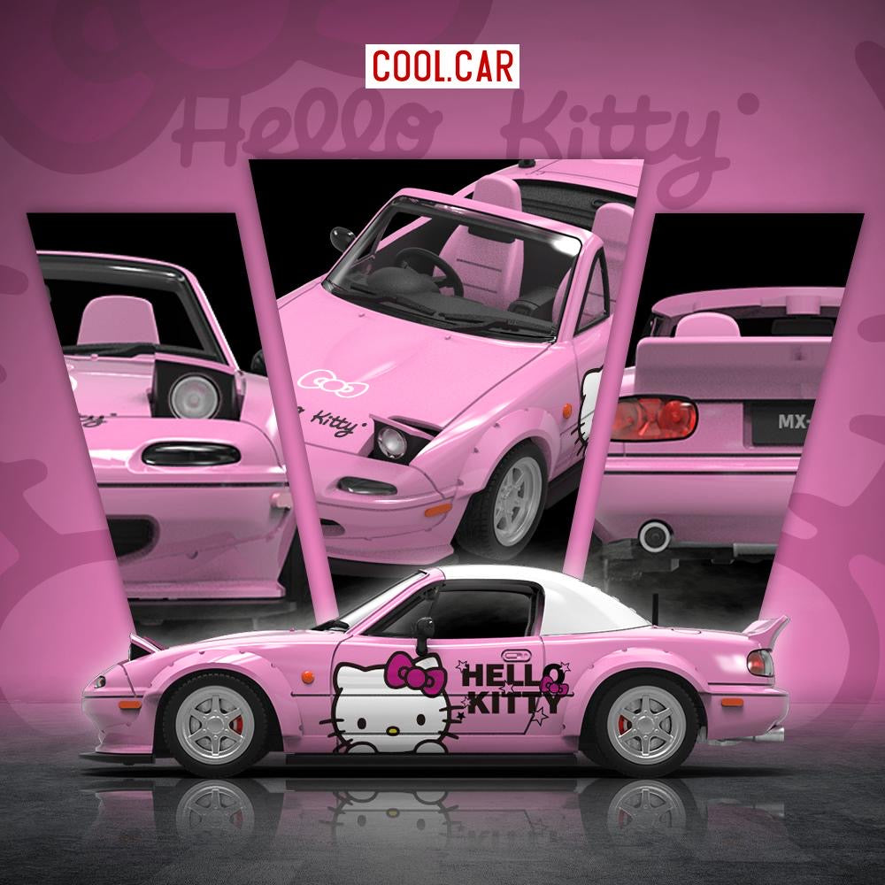 Cool Car Mazda MX5 Hello Kitty Light Pink