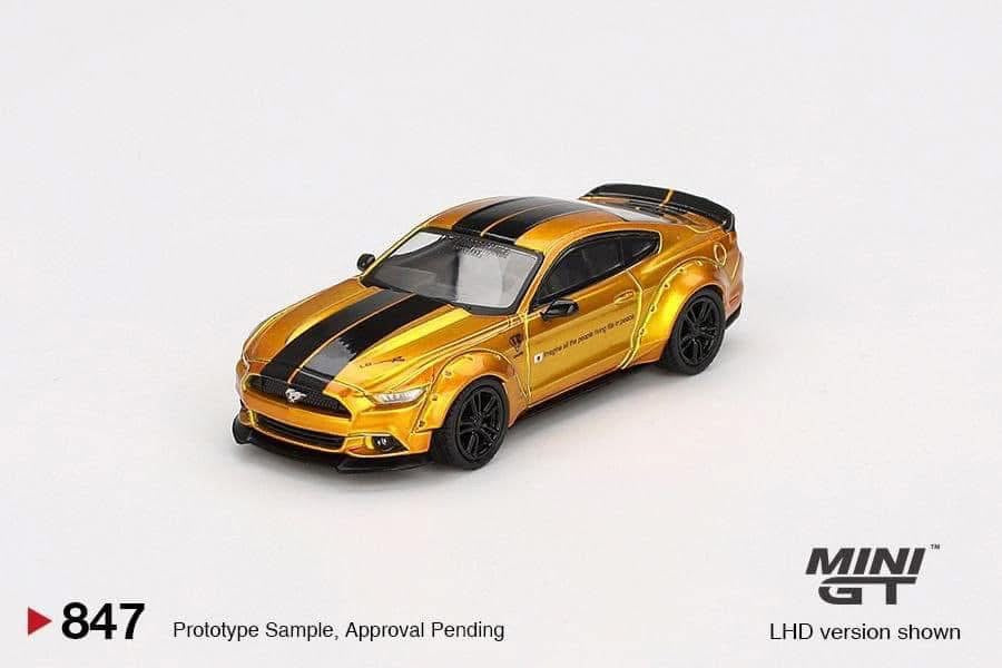 Mini GT LB Works Ford Mustang Gold #847