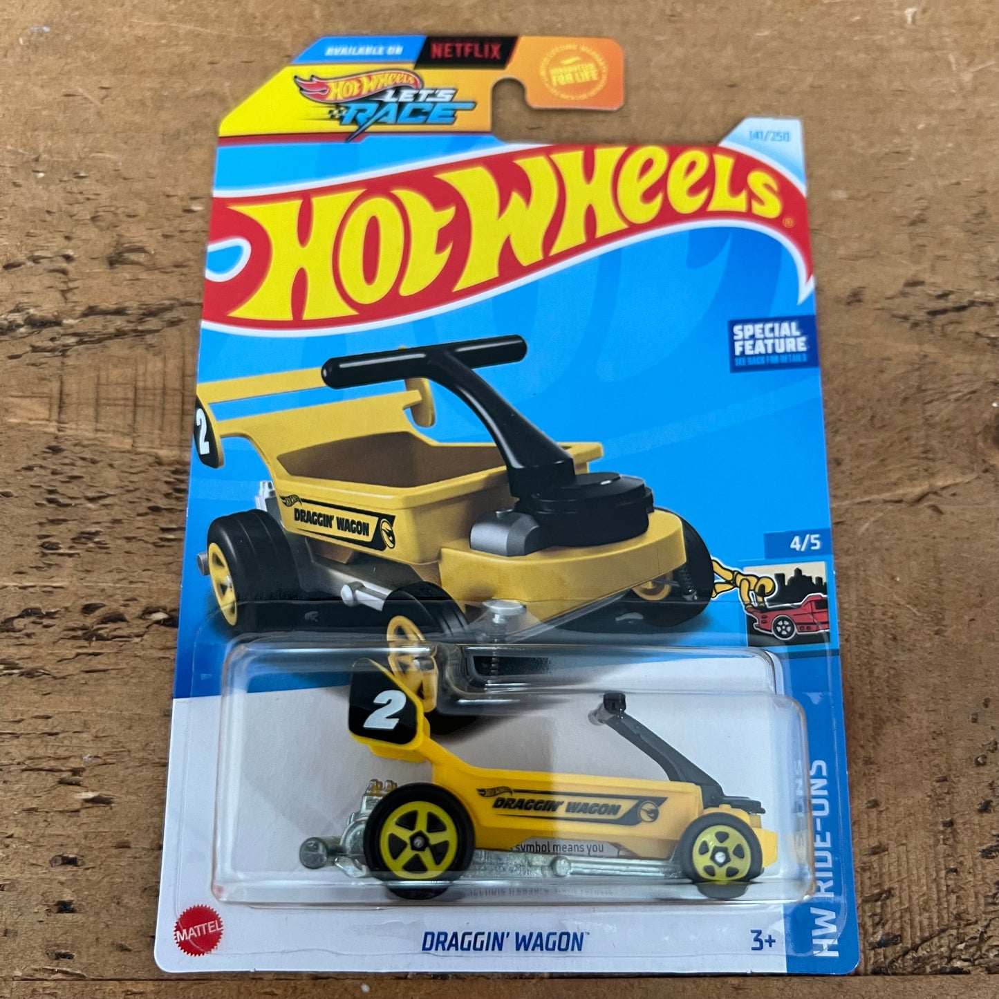 Hot Wheels Mainline US Card Treasure Hunt Draggin Wagon