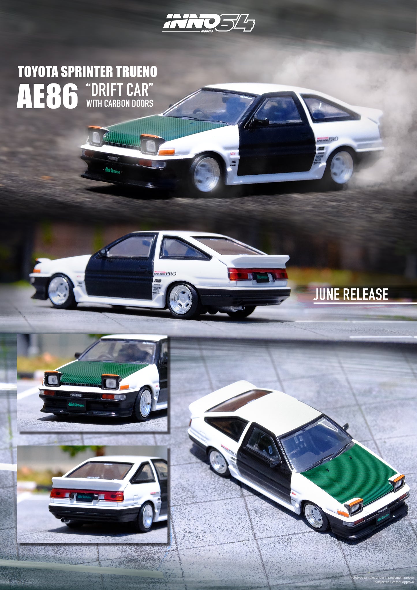 Inno64 Toyota Sprinter Trueno AE86