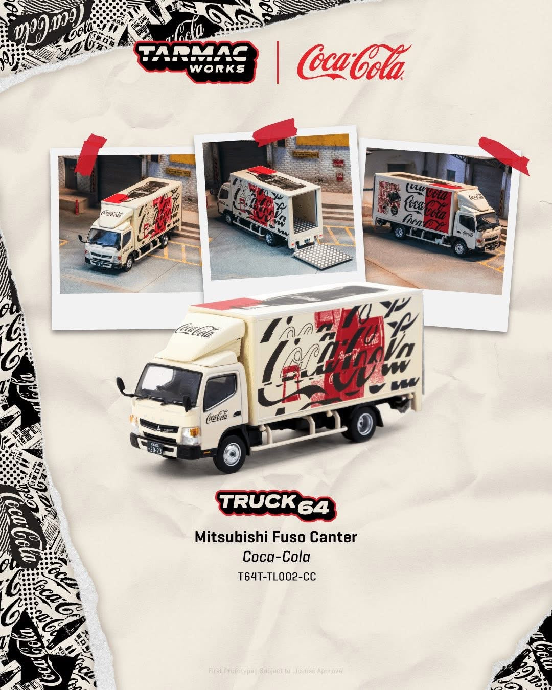 Tarmac Works Coca Cola Mitsubishi Fuso Canter