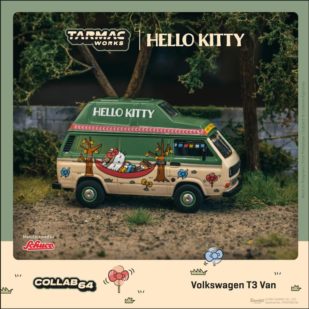 Tarmac Works Hello Kitty Volkswagen T3 Bus