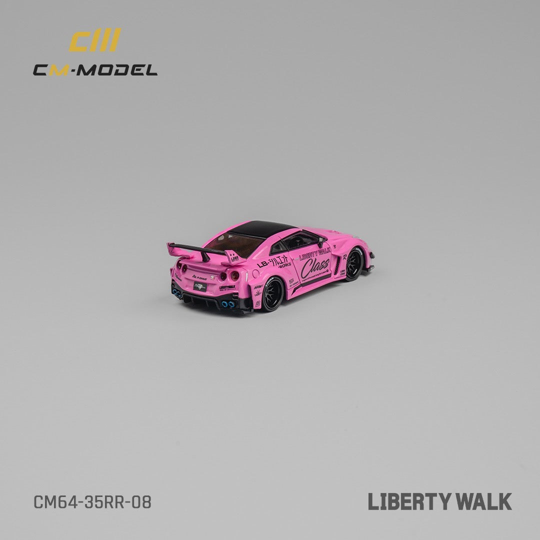CM Model Nissan GTR R35 Liberty Walk LB Silhouette Pink