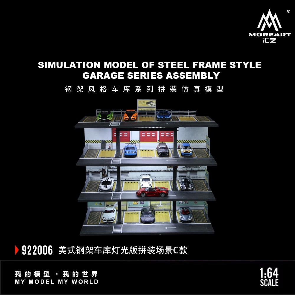 More Art Diorama American Steel Frame Garage