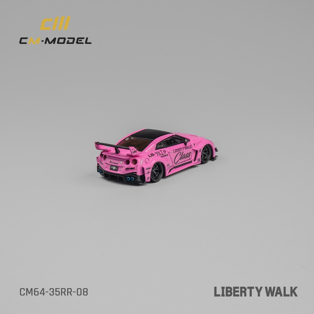 CM Model Nissan GTR R35 Liberty Walk LB Silhouette Pink
