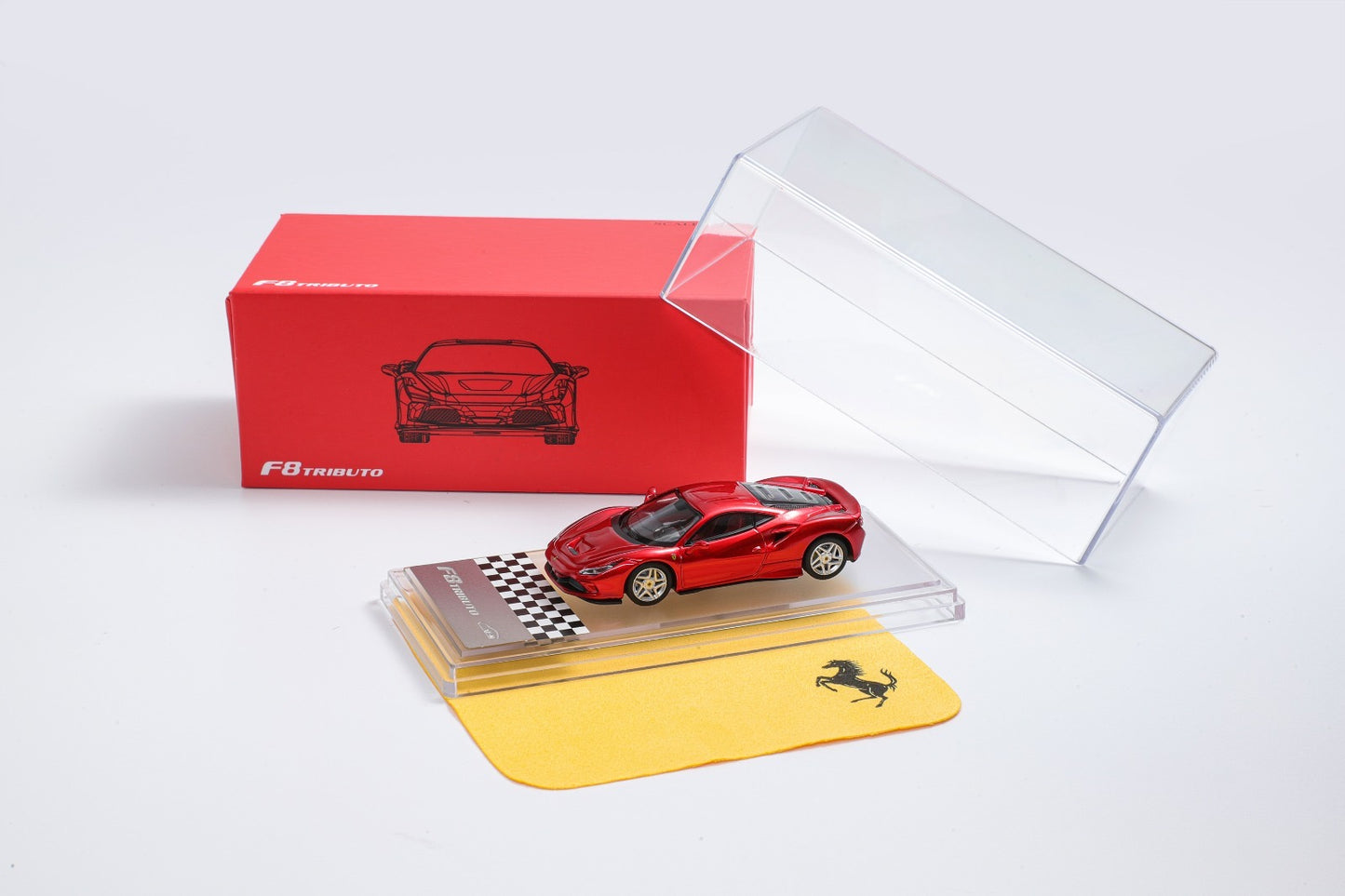 Mini Dream Ferrari F8 Tributo Metal Blue