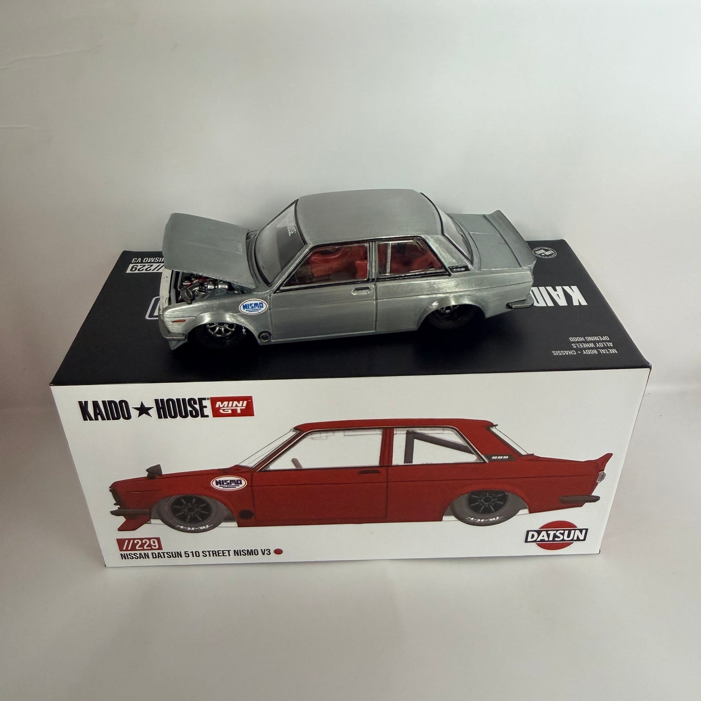Mini GT x Kaido House Nissan Datsun 510 Street Nismo V3 Chase #229