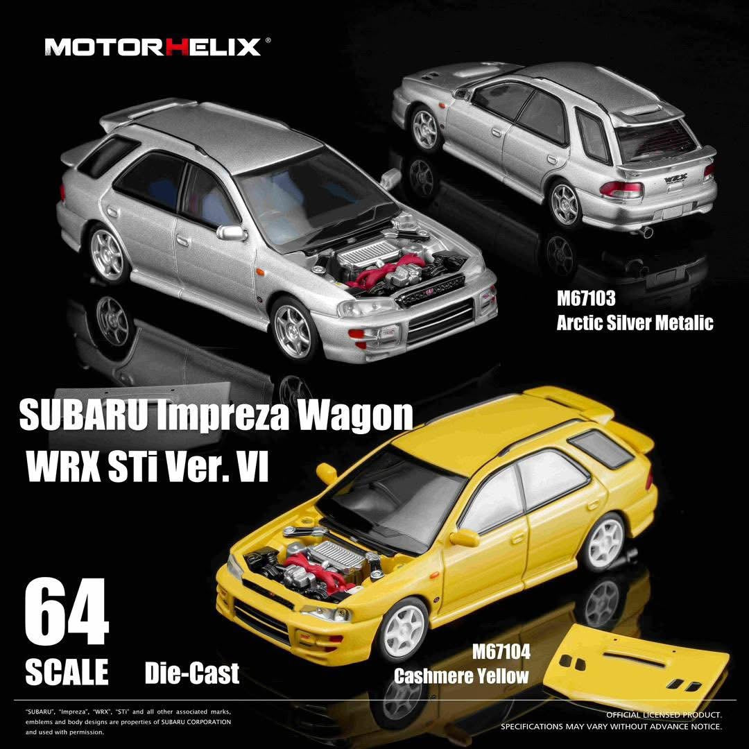 Motorhelix Subaru Impreza Wagon WRX STI Ver VI Silver