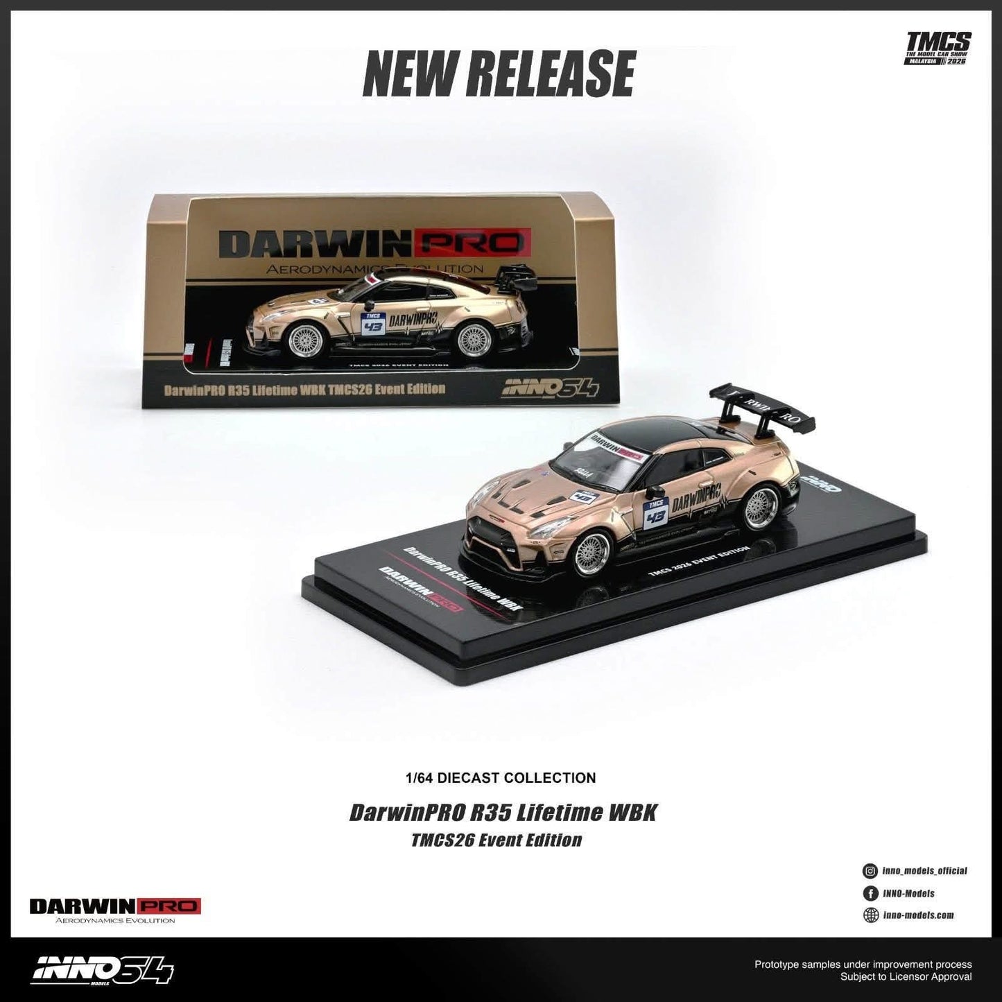 Inno64 TMCS Event Exclusive Darwin Pro Nissan R35 GTR WBK