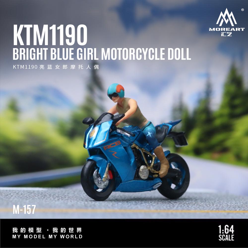MoreArt KTM1190 & Blue Motorcycle Figure
