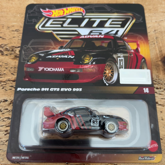 Hot Wheels Elite 64 Porsche 911 GT2 Evo 993
