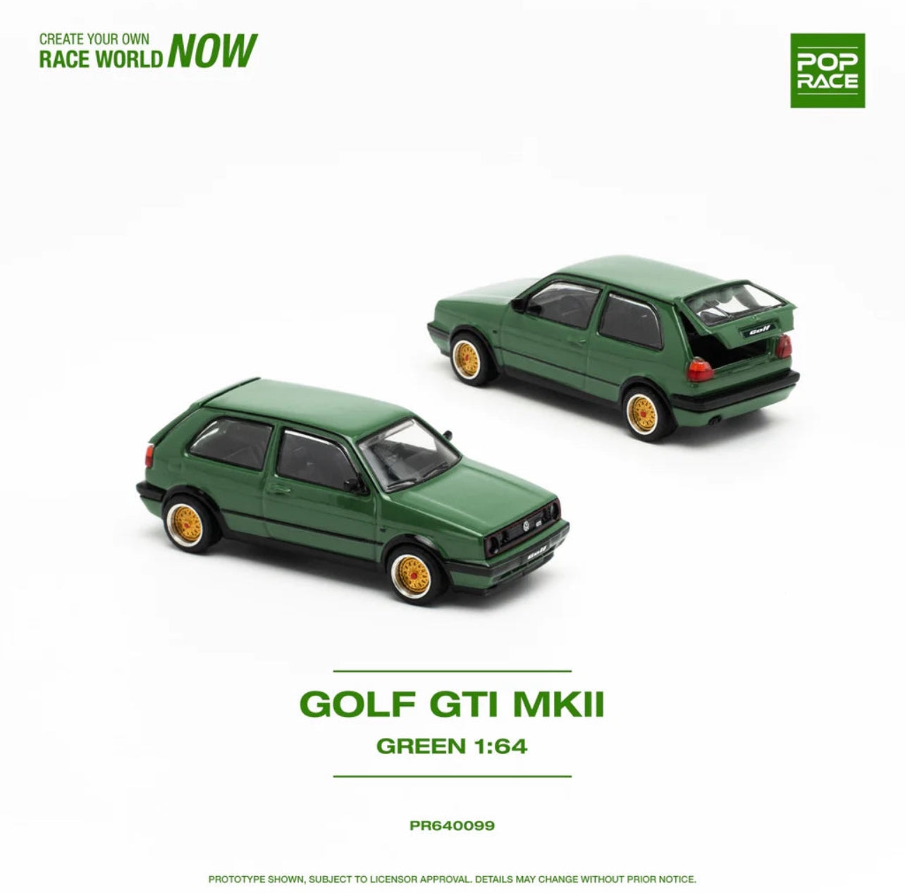 Pop Race Volkswagen Golf GTI MK2 Oak Green