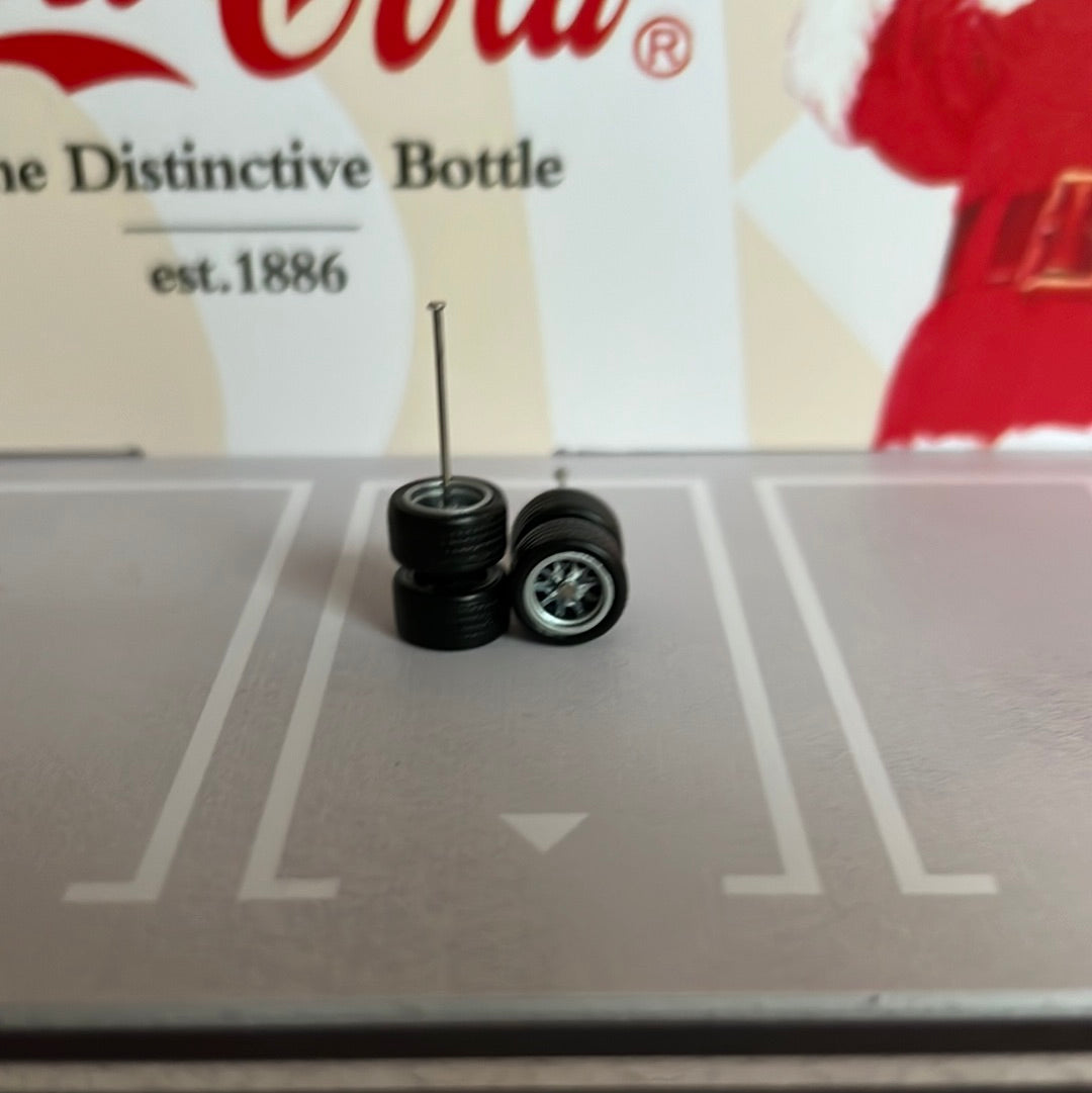 Premium Real Rider Wheels BBS Style 10mm Silver