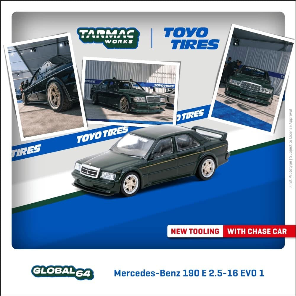 Tarmac Works Mercedes Benz 190E 2.5-16 Evo 1 Toyota Tires
