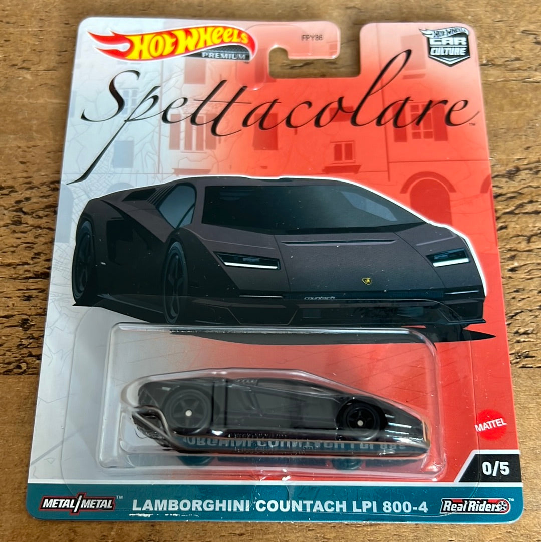 Hot Wheels Premium Spettacolare Chase Lamborghini Countach LPI 800-4