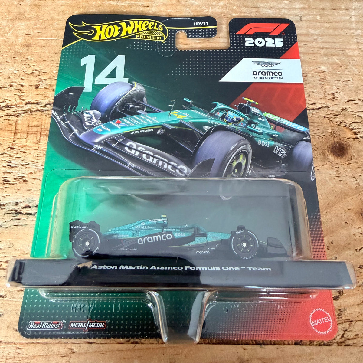 Hot Wheels Premium Formula 1 Aston Martin Aramco Fernando Alonso #14