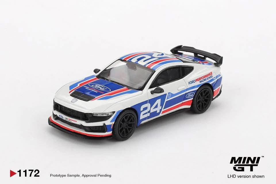 Mini GT Ford Mustang Dark Horse Ford Performance Racing School #1172