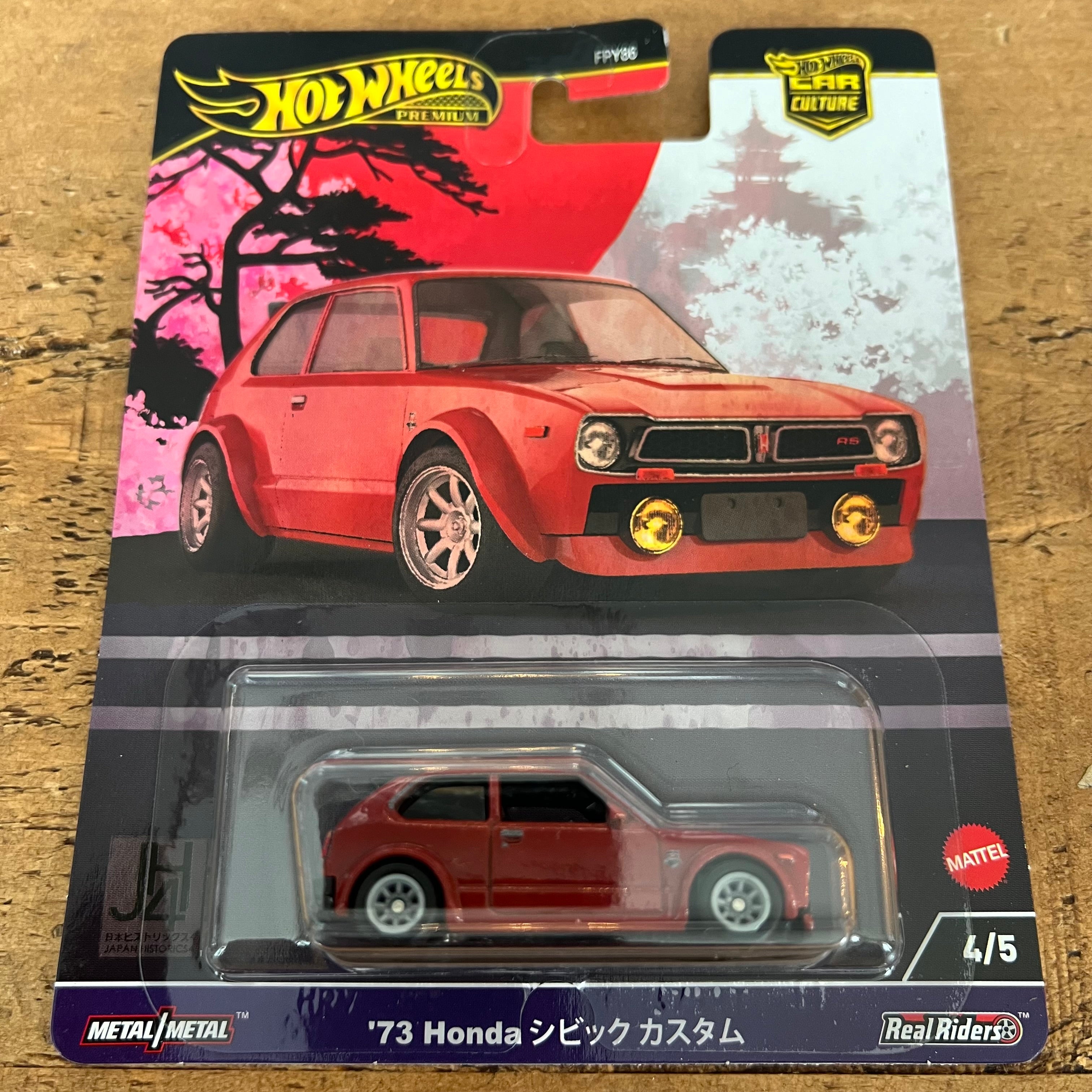 2024 Hot Wheels Premium Car Culture Japan Historics 4 '73 Honda Civic Custom (1:64)
