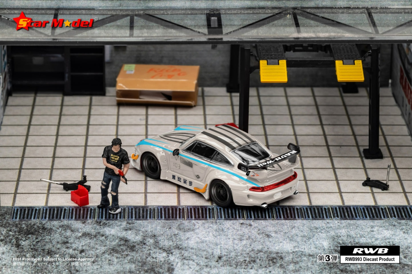 Star Model Porsche 993 RWB Grey