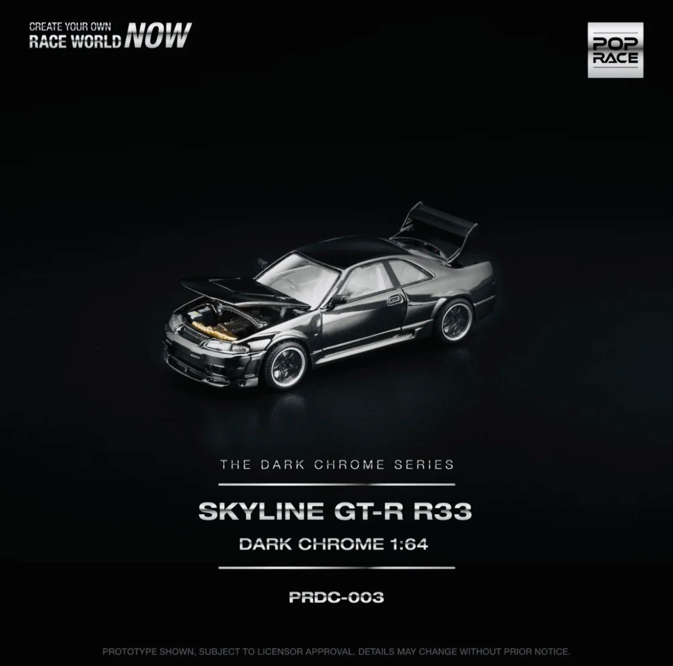 Pop Race Dark Chrome Series Nissan Skyline R33 GTR 003