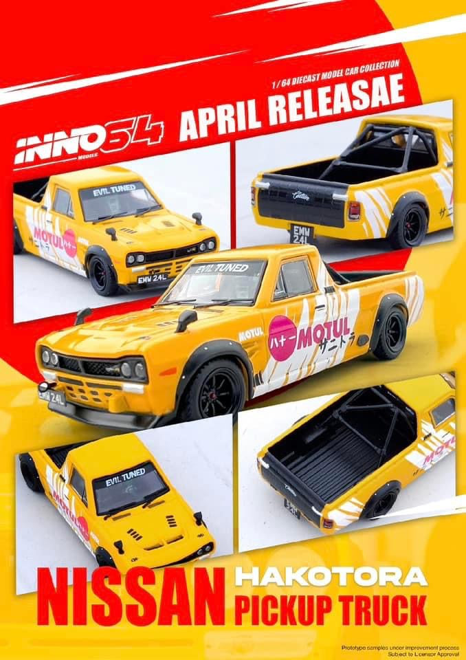 Inno64 Nissan Sunny Hakotora Pickup Truck