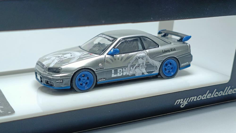 Model Collect Nissan Skyline R34 GTT Silver