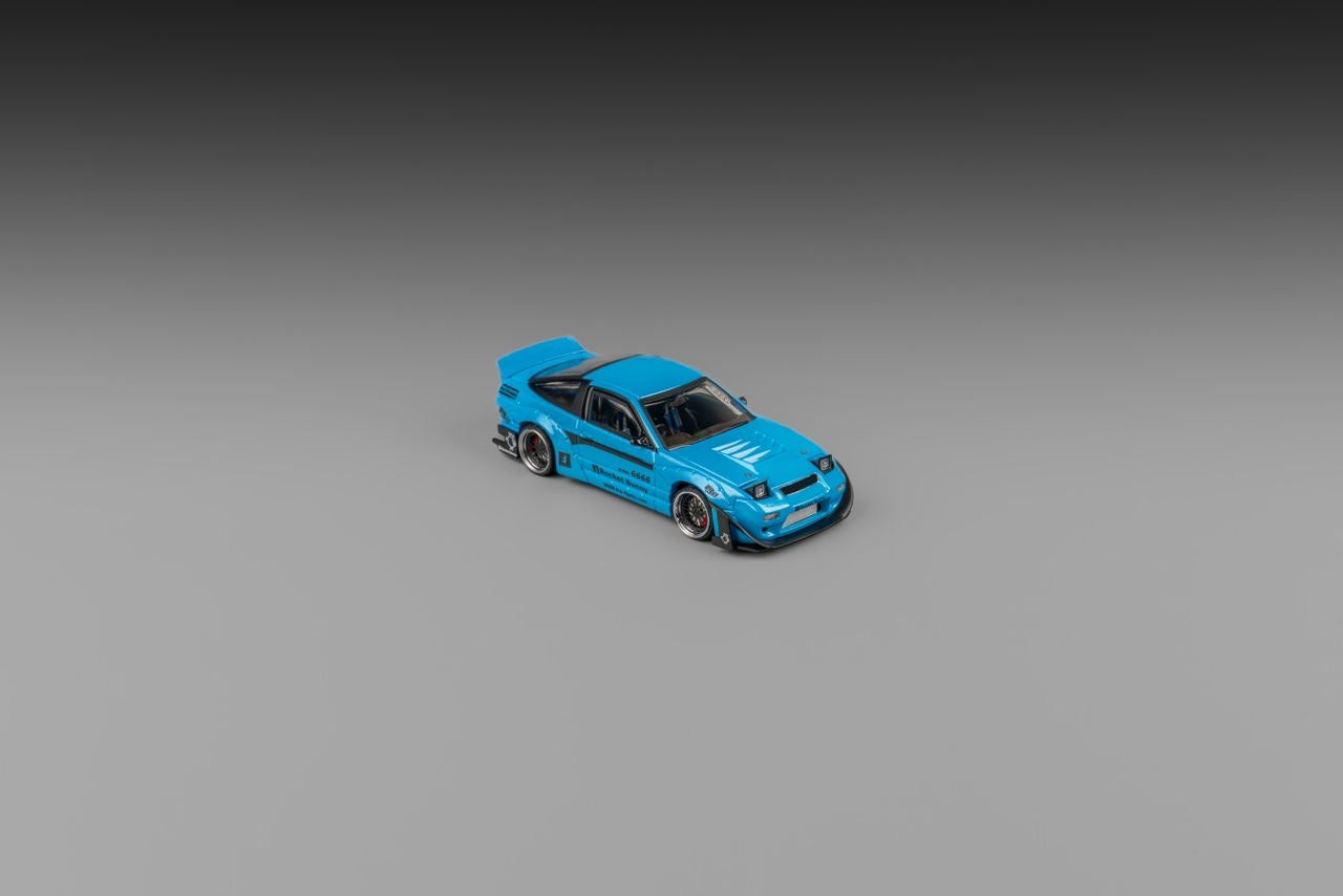 Micro Turbo Nissan S13 180SX Rocket Bunny Blue