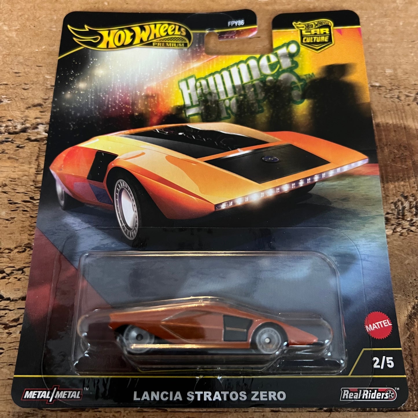 Hot Wheels Premium Hammer Drop Lancia Stratos Zero
