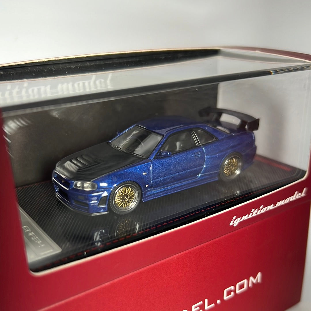 Ignition Model Nissan Skyline R34 GTR Z Tune Bayside Blue