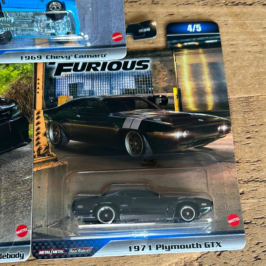 Hot Wheels Premium Fast & Furious Full Set Of 5