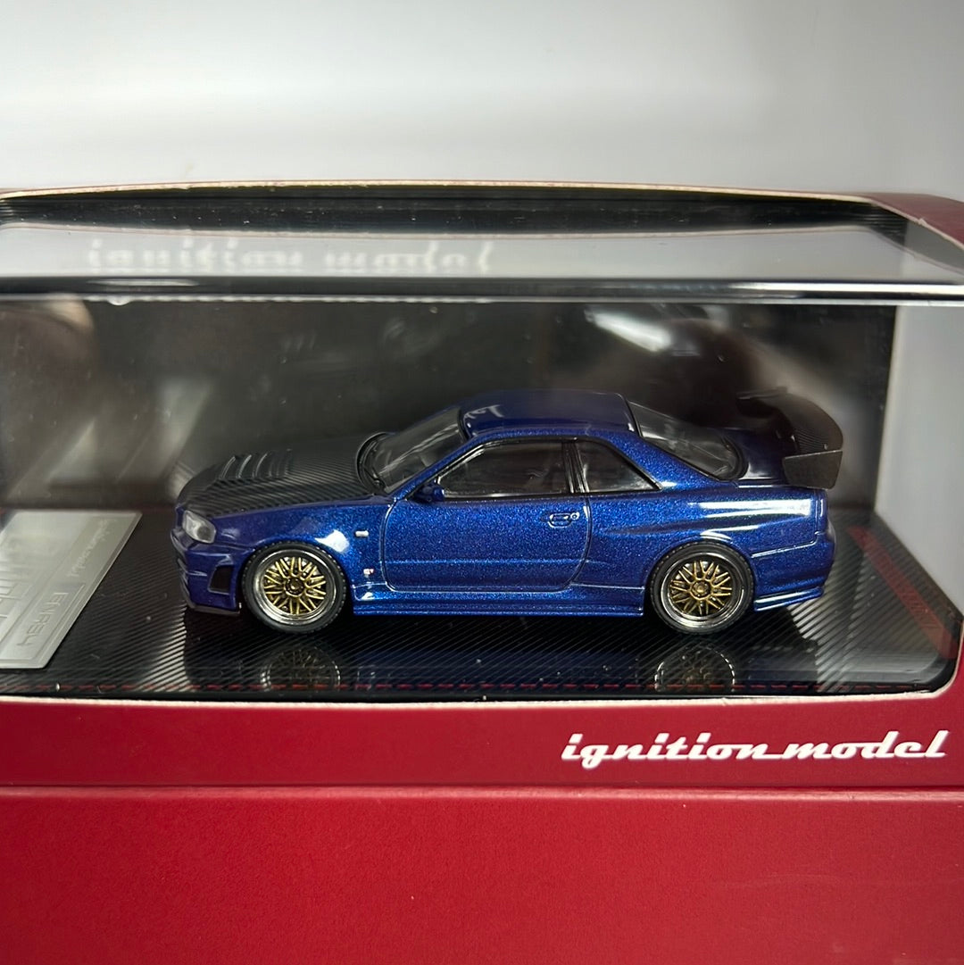 Ignition Model Nissan Skyline R34 GTR Z Tune Bayside Blue