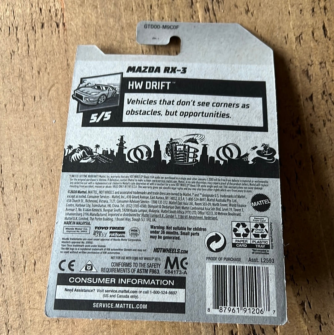 Hot Wheels Super Treasure Hunt Factory Sealed Mazda RX3